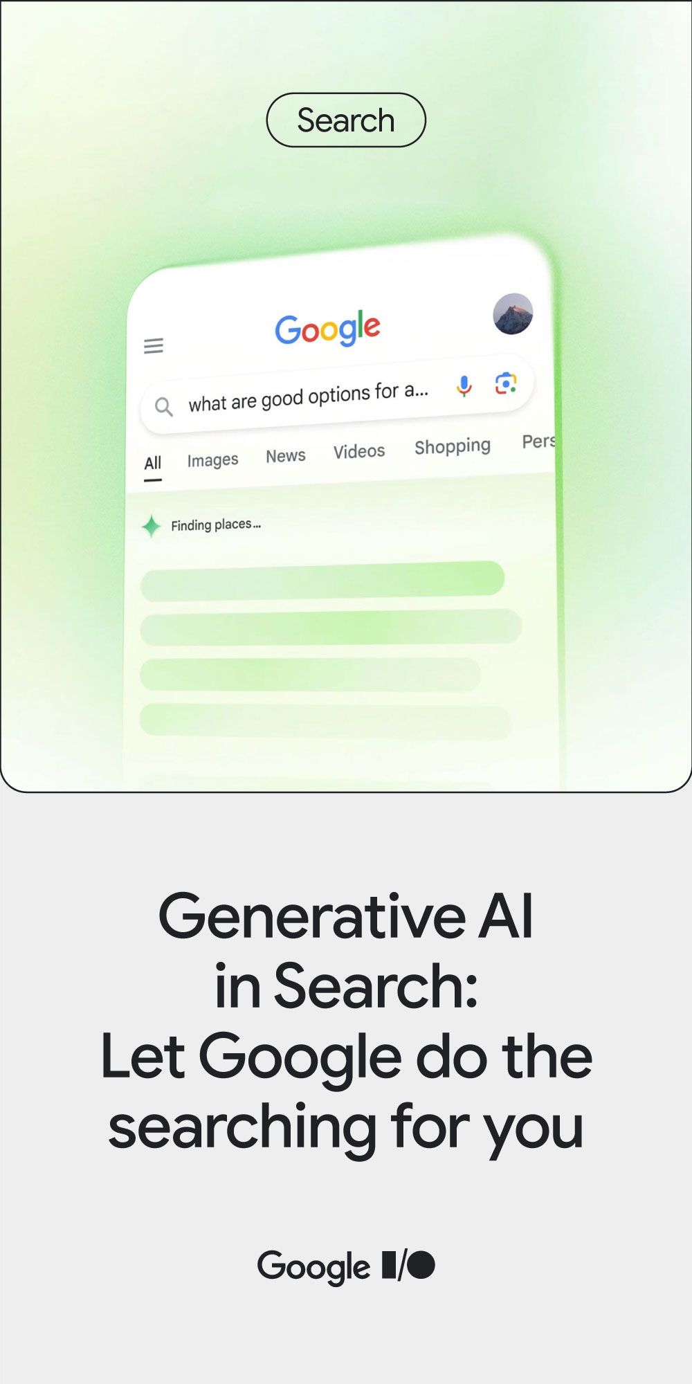 Generative AI in Search: Let Google do the searching for you