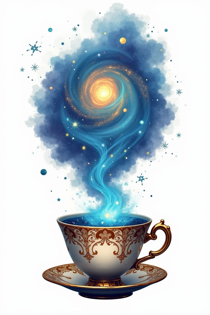 Celestial Galaxy Teacup t-shirt