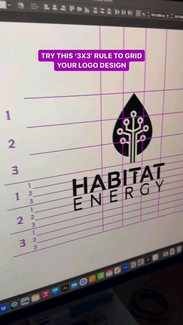 How to Use a 3×3 Grid to Perfectly Align Your Logo Elements
