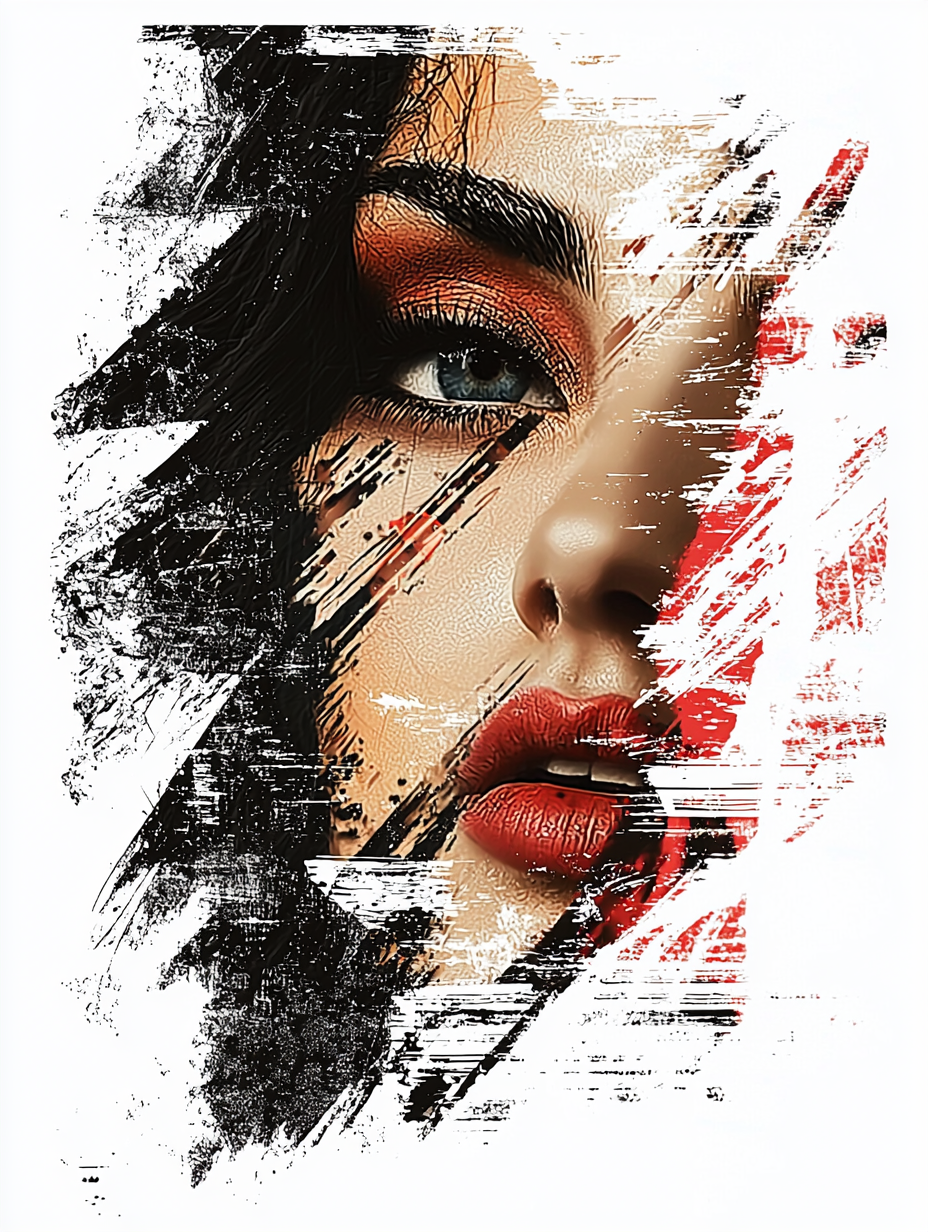 Grunge Graphic Style T-Shirt with Midjourney and Adobe Illustrator