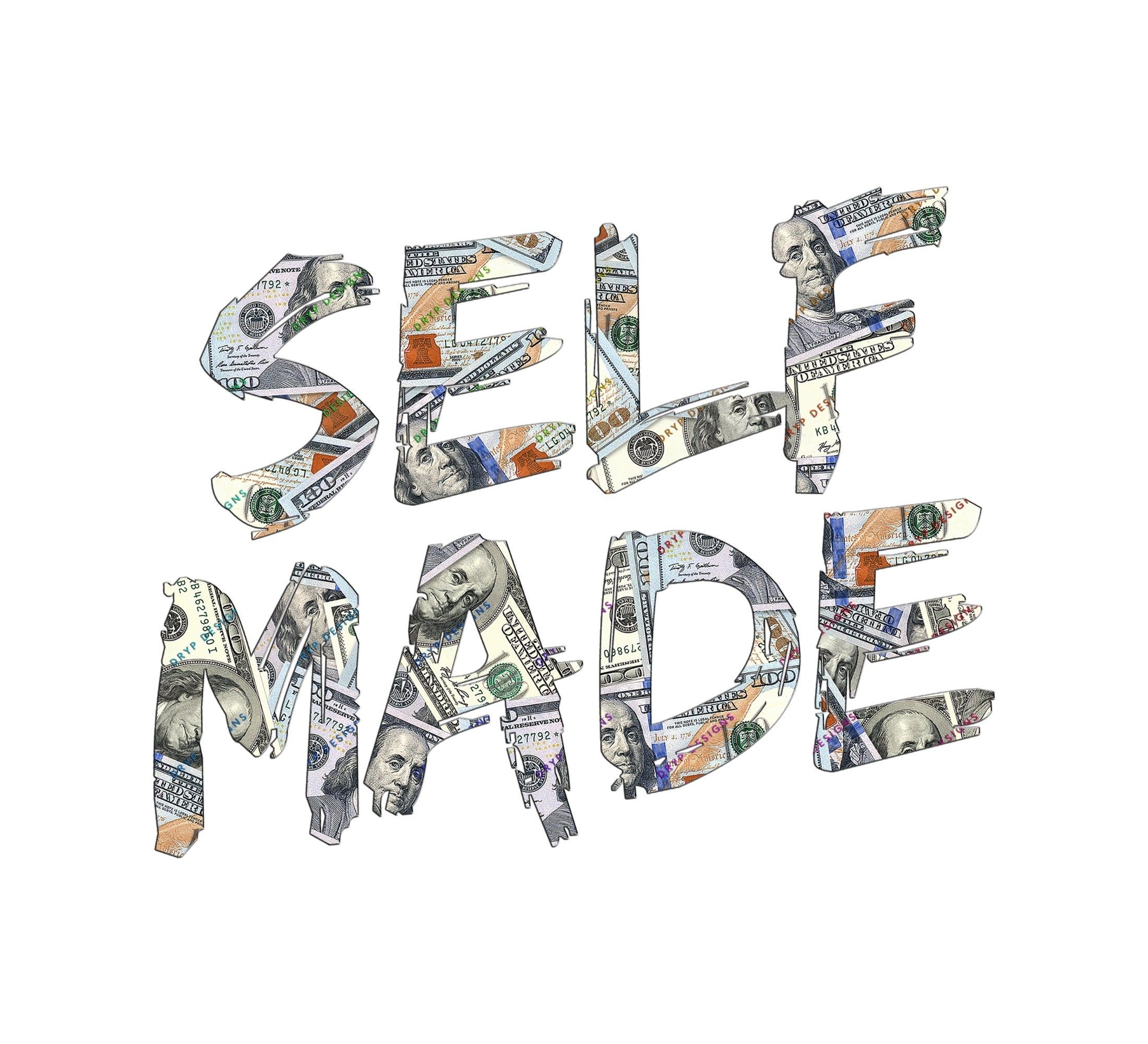 Self Made Money PNG – Money Pattern Entrepreneur Words – PNG transparent – Fichier de téléchargement numérique