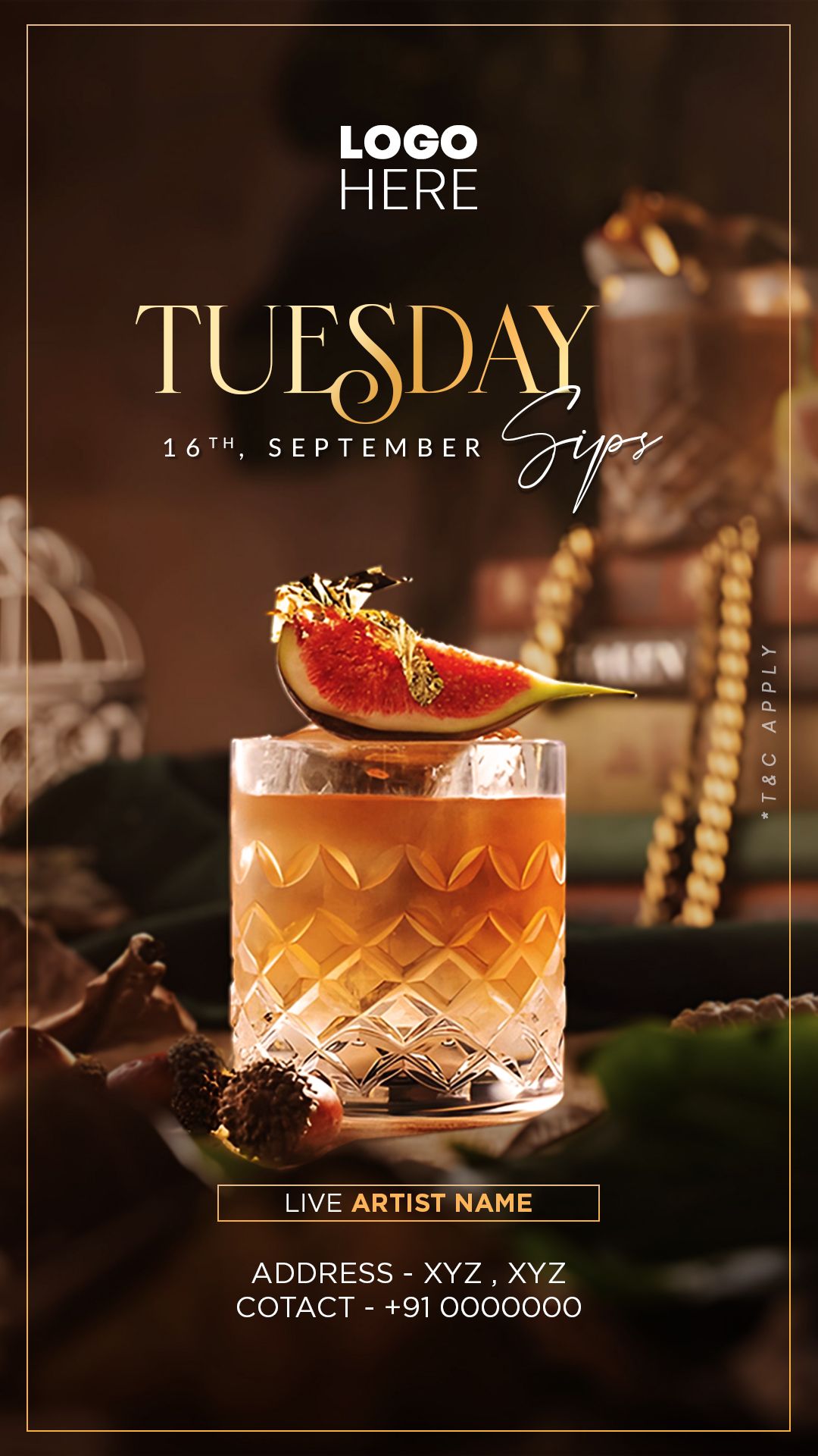 Tipsy Tuesday flyer | club poster