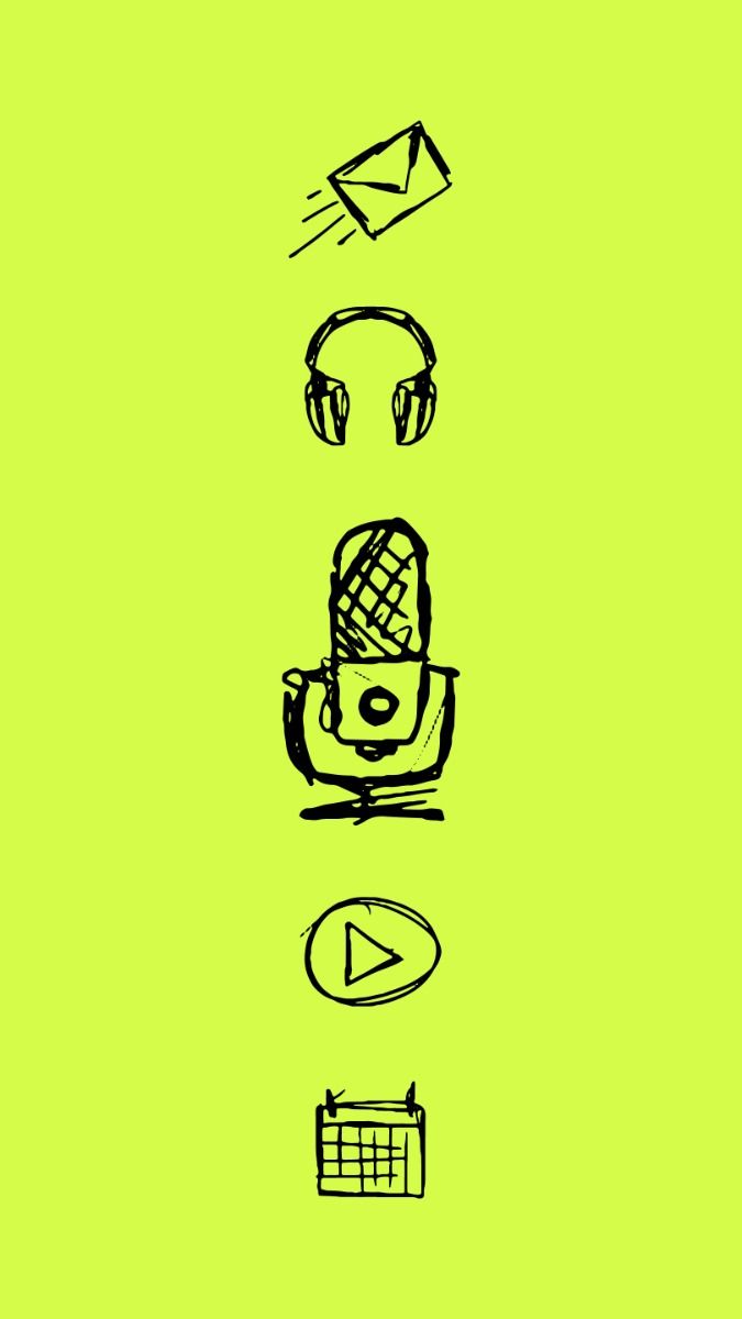 Handdrawn illustrations for Podcast Branding