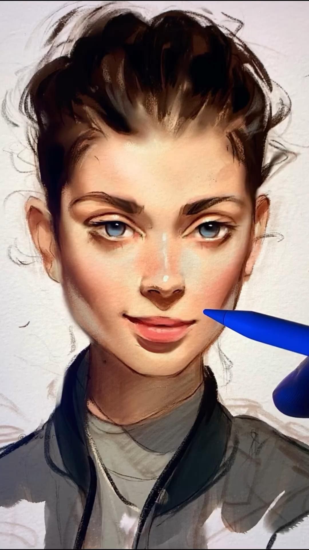 digital Portrait on iPad