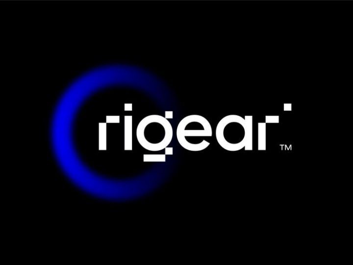 rigear minimalistic brand logo design.