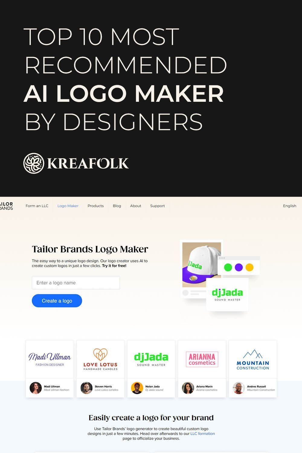 Top 10 Most Recommended AI Logo Maker by Designers