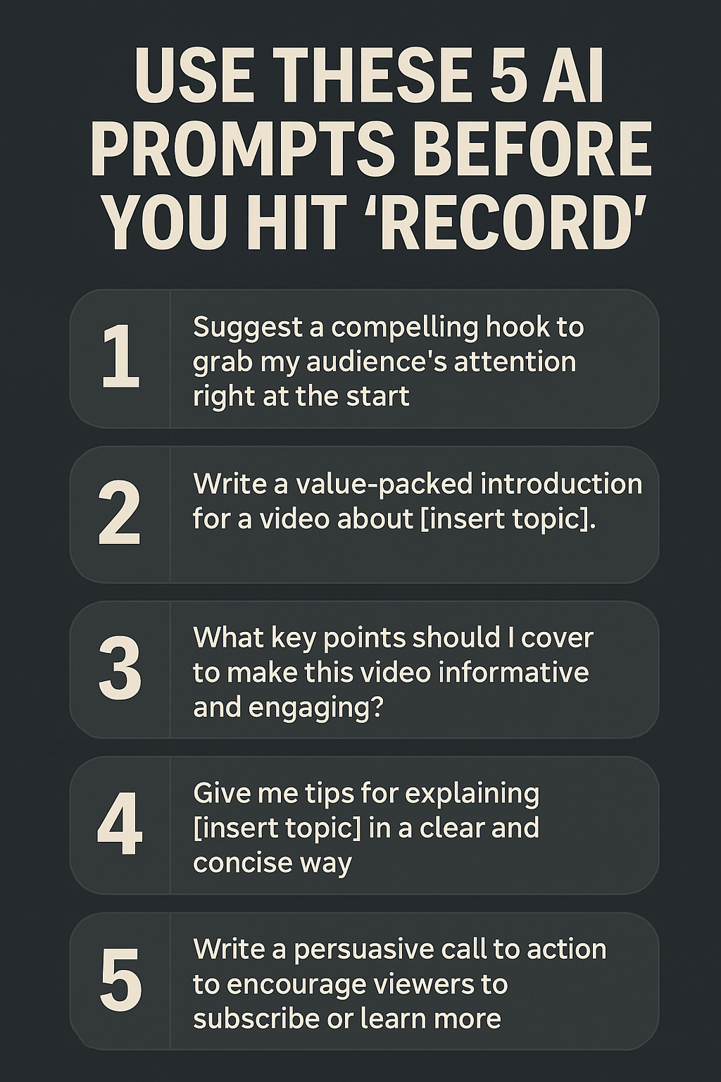 5 Viral AI Prompts to Use Before Recording Your Reels (Boost Sales & Views!)