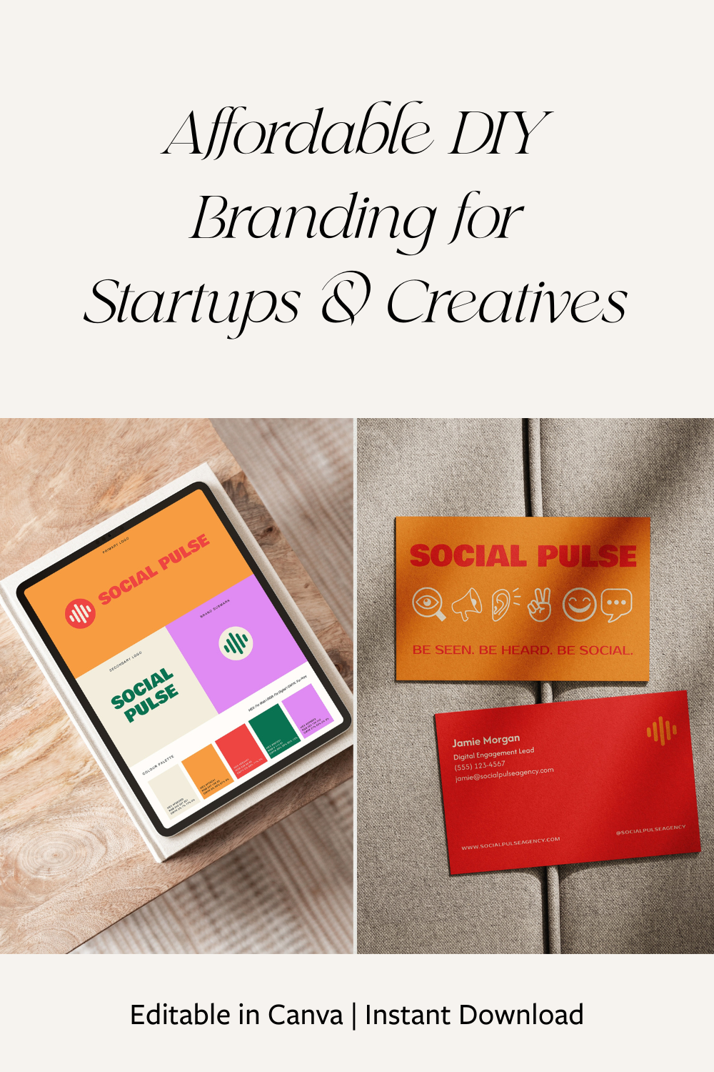 DIY Brand Kit for Social Media Agencies | Editable in Canva
