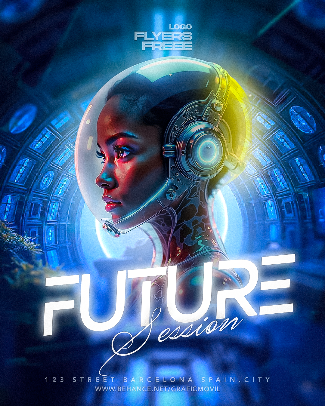 flyer template free – future session