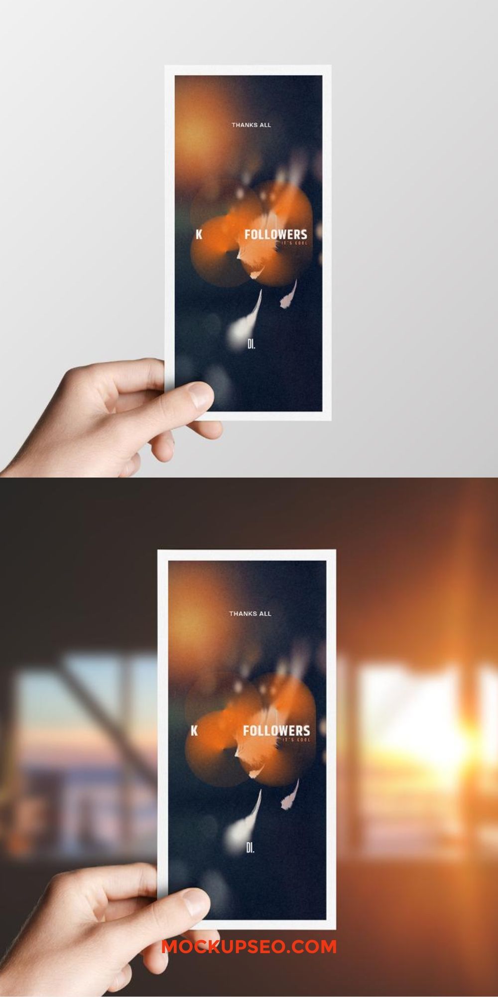 DL Flyer Kraft Mockup Perfect for Rustic & Eco-Friendly Designs