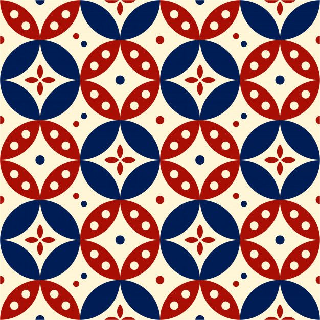 Colorful seamless pattern with flat design. decorative background. | Premium Vector