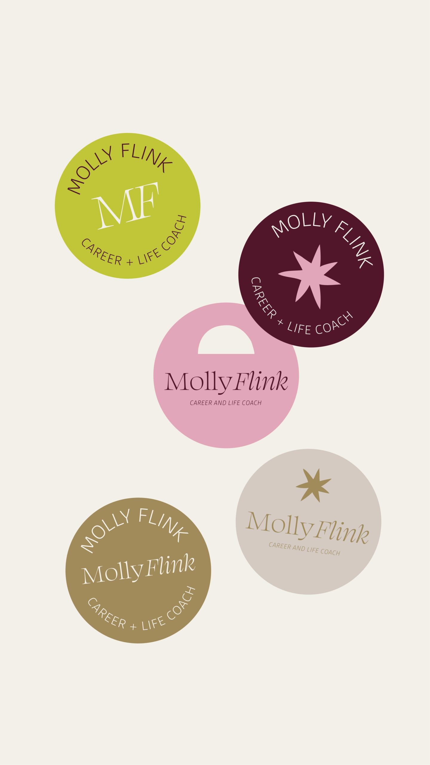 Brand Identity & Logo Design for The Molly Flink ✸ – Available