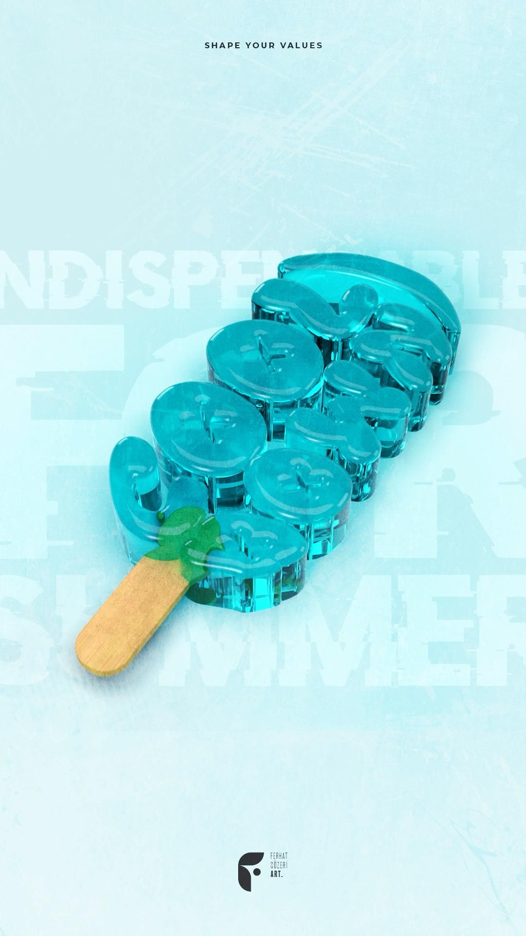 3D Ice Typography | Adobe Illustrator ~ Dimension Tutorial