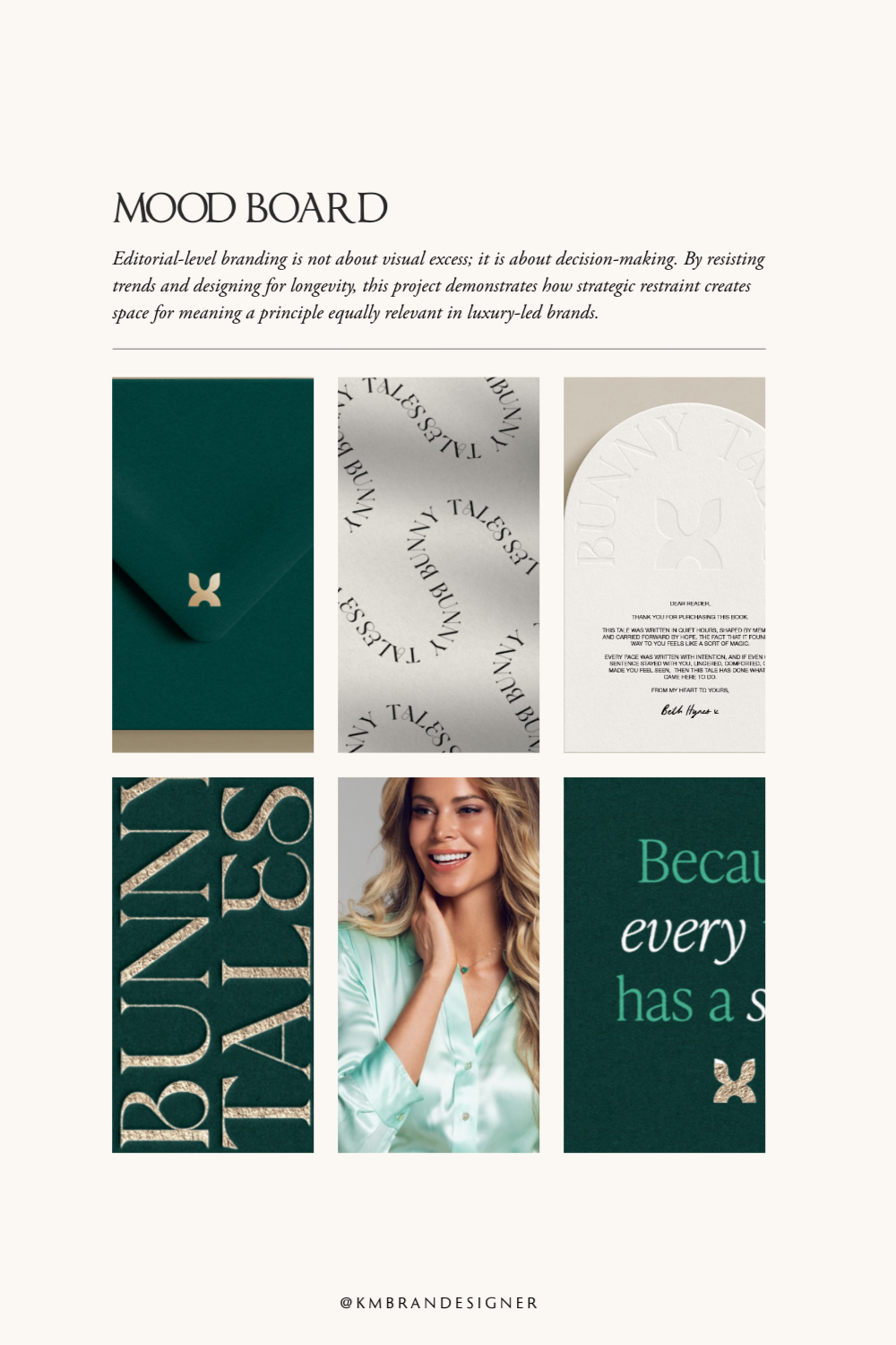 Elegant Brand Identity Design | Gold Foil Logo on Deep Teal | Luxury Branding