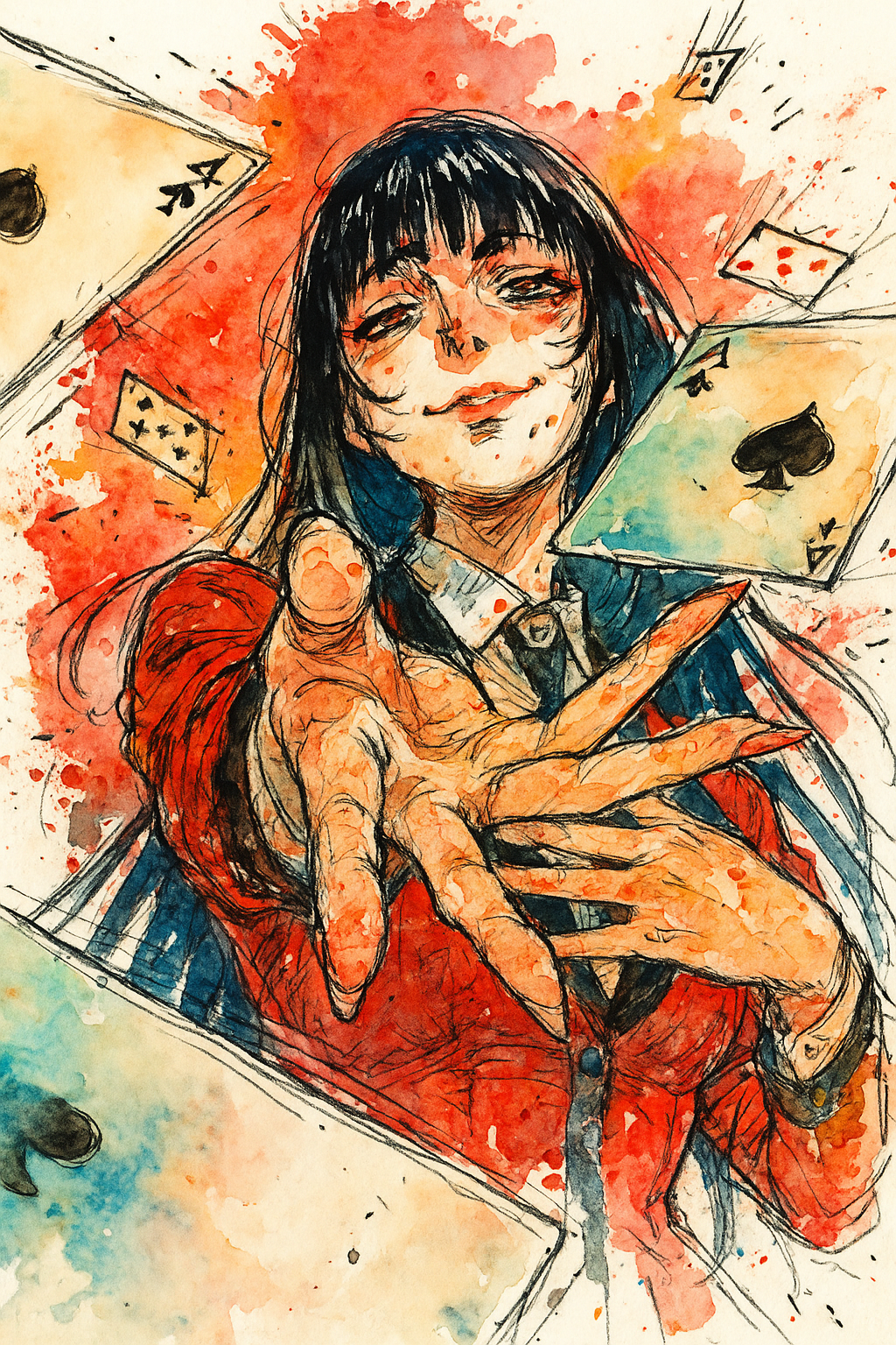 Whimsical Hand-Drawn Watercolor Illustration