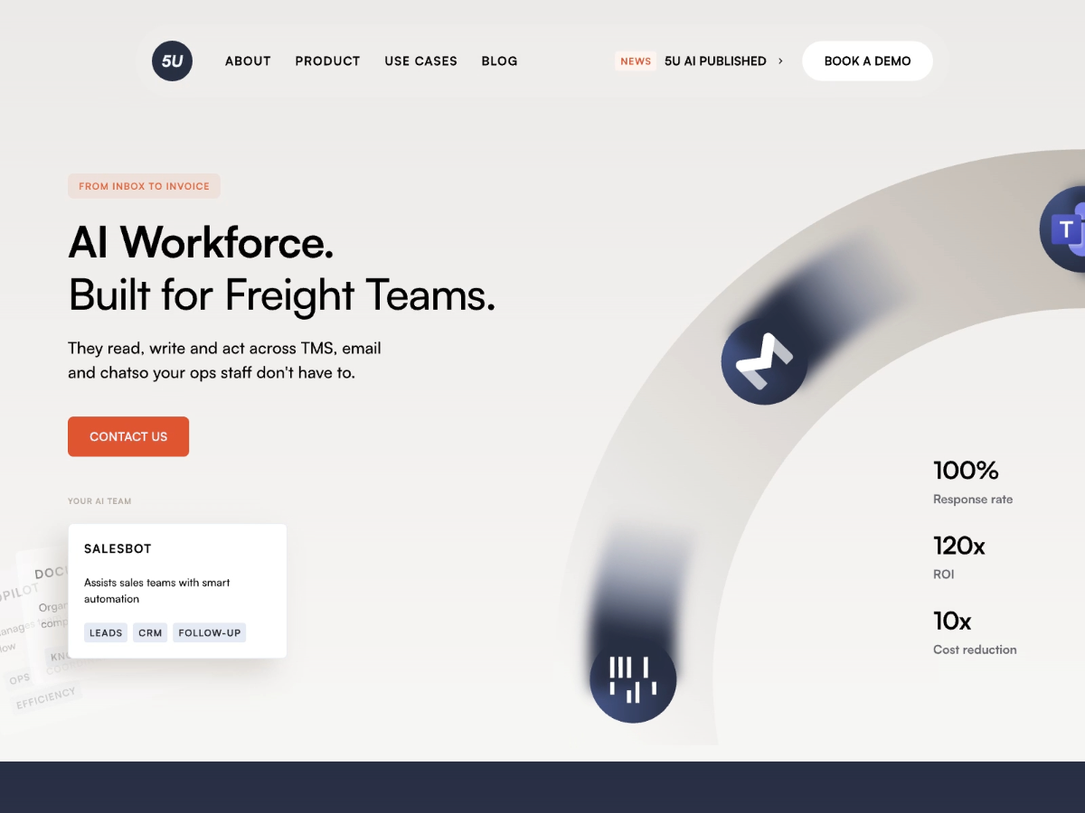 5U AI | Freight Automation Platform Motion Preview
