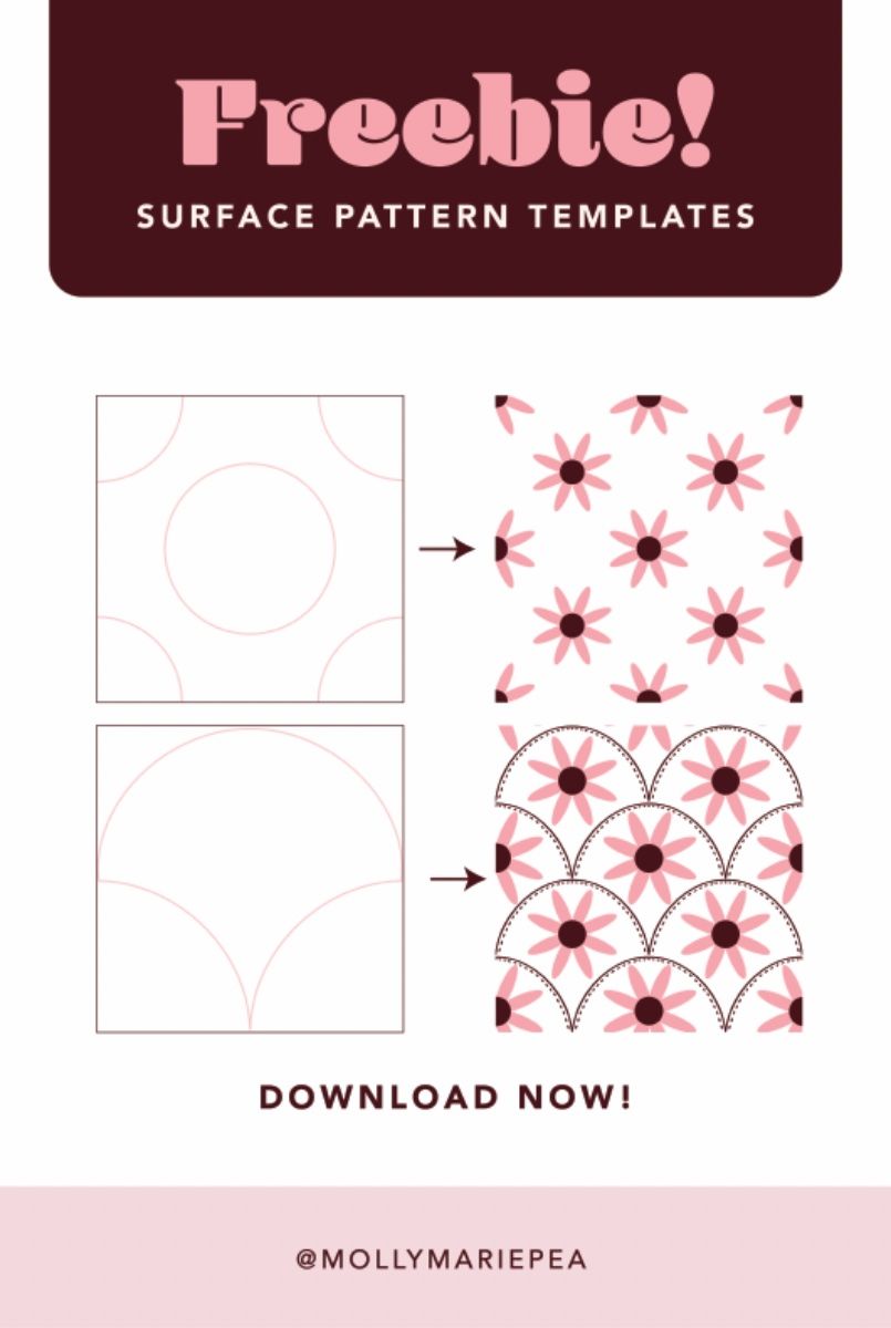 10 Free Surface Pattern Design Templates for Procreate