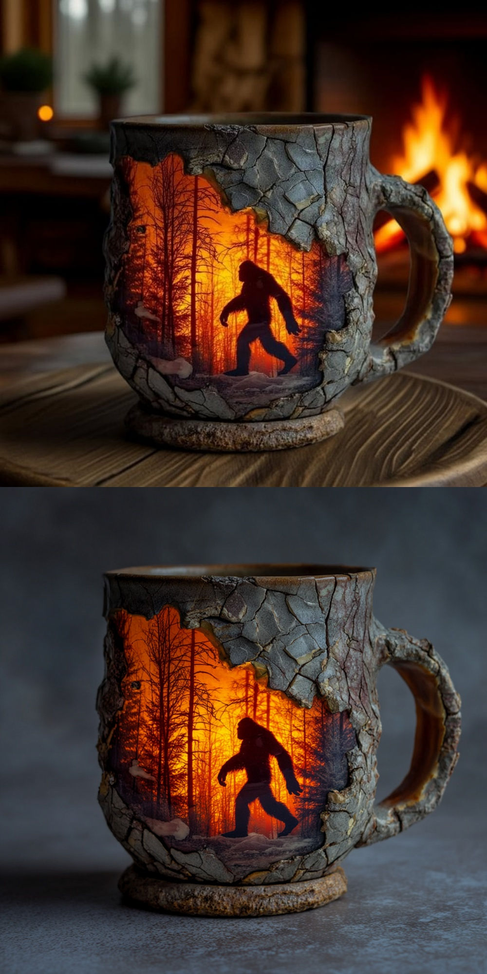 👣Bigfoot Forest Fire Mug