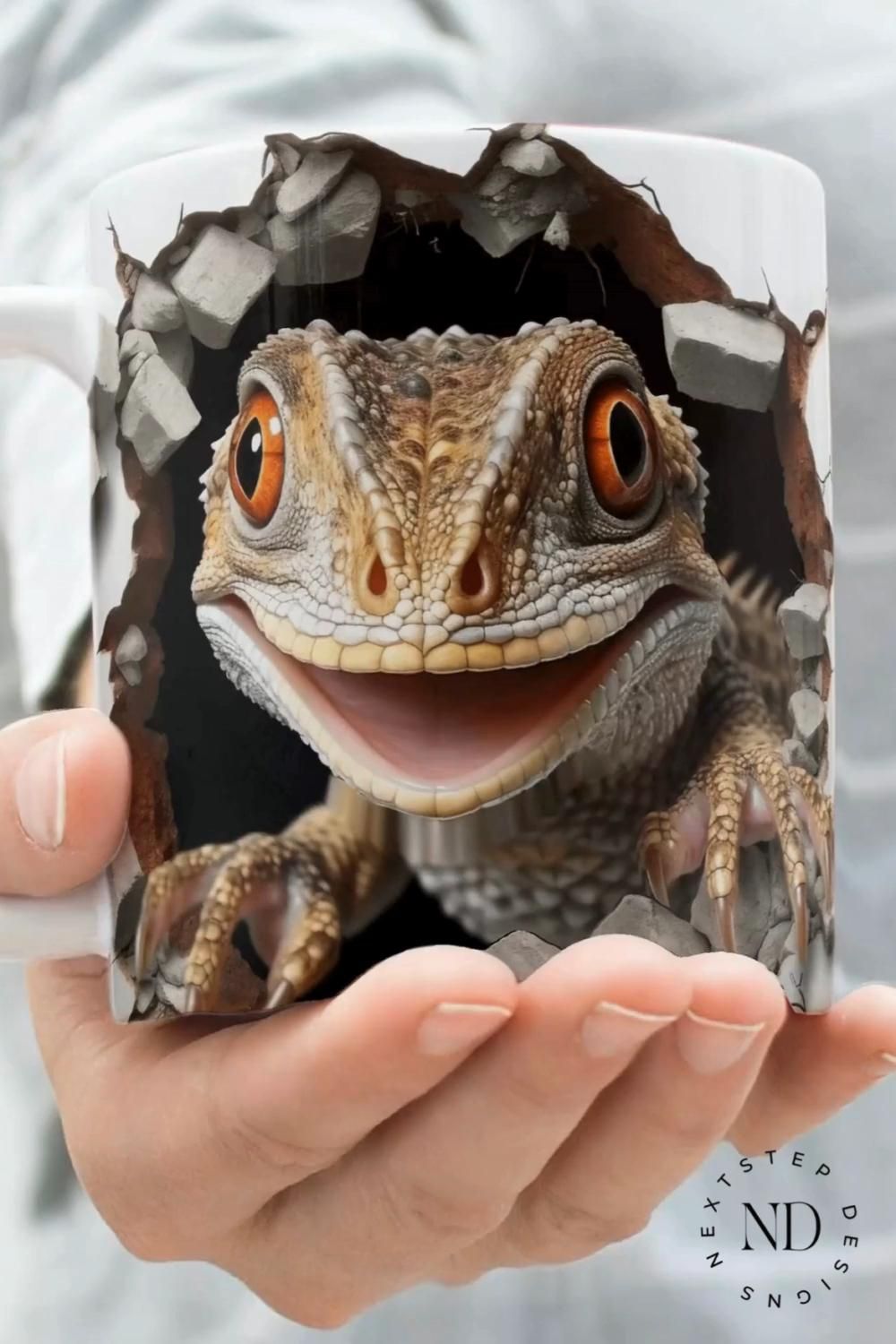 3D lizard Mug & Tumbler Template design – Most Popular Digital Products On Etsy