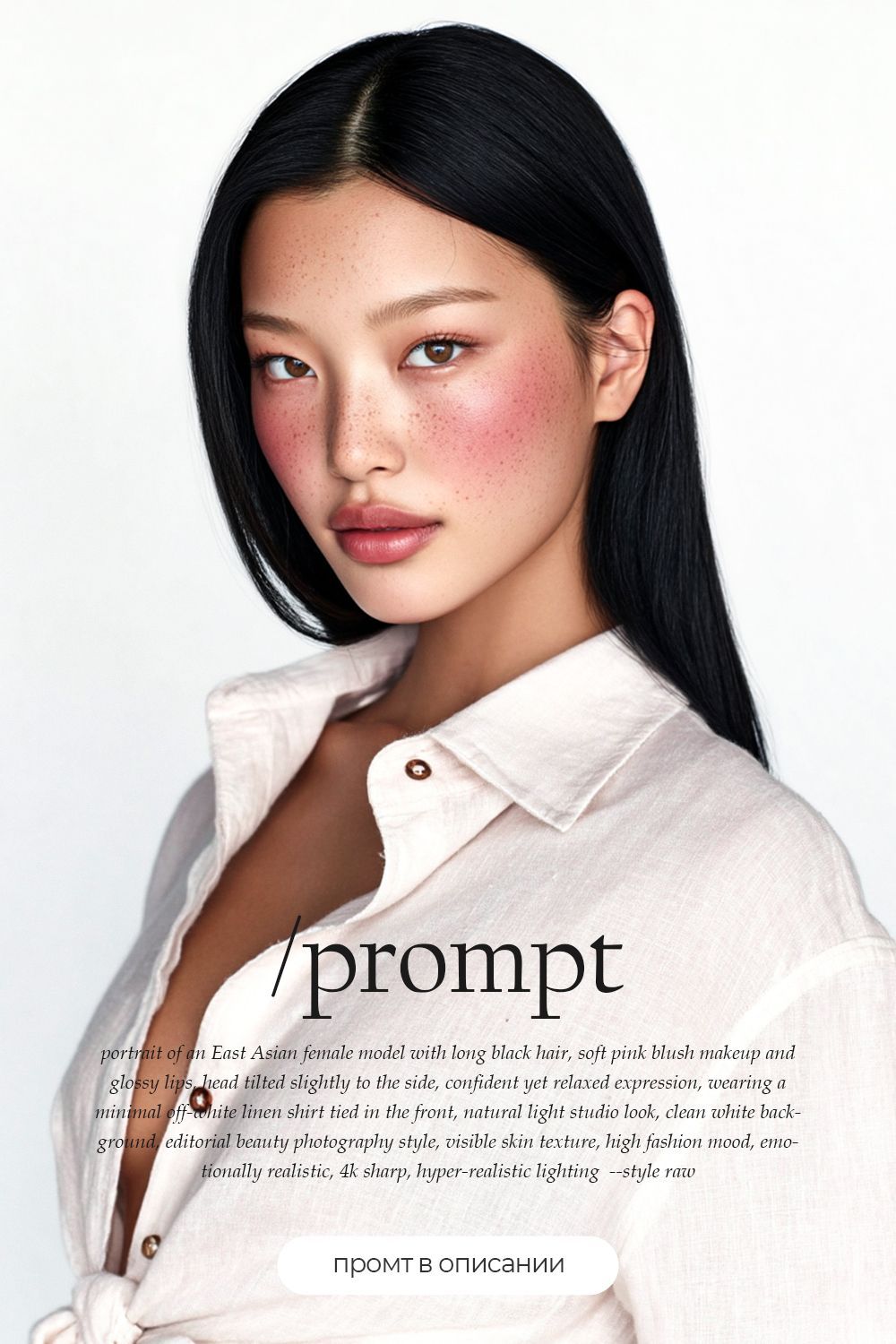 Prompt Midjourney — AI Asian Model Face