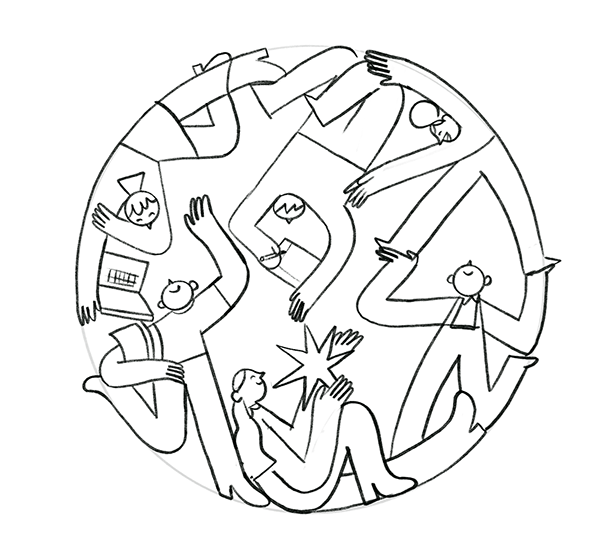 Upwork UpWeGo campaign illustrations – Tania Yakunova