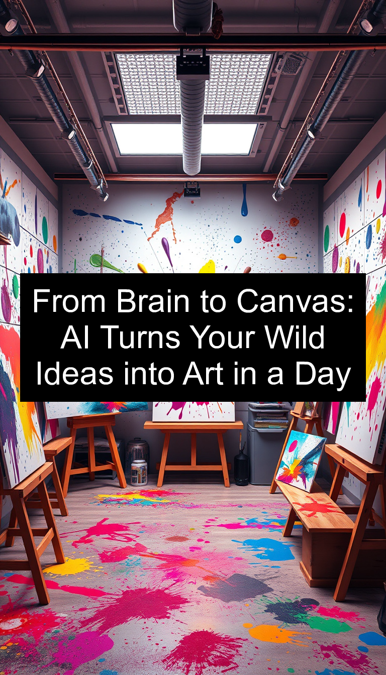 From Brain to Canvas: AI Turns Your Wild Ideas into Art in a Day