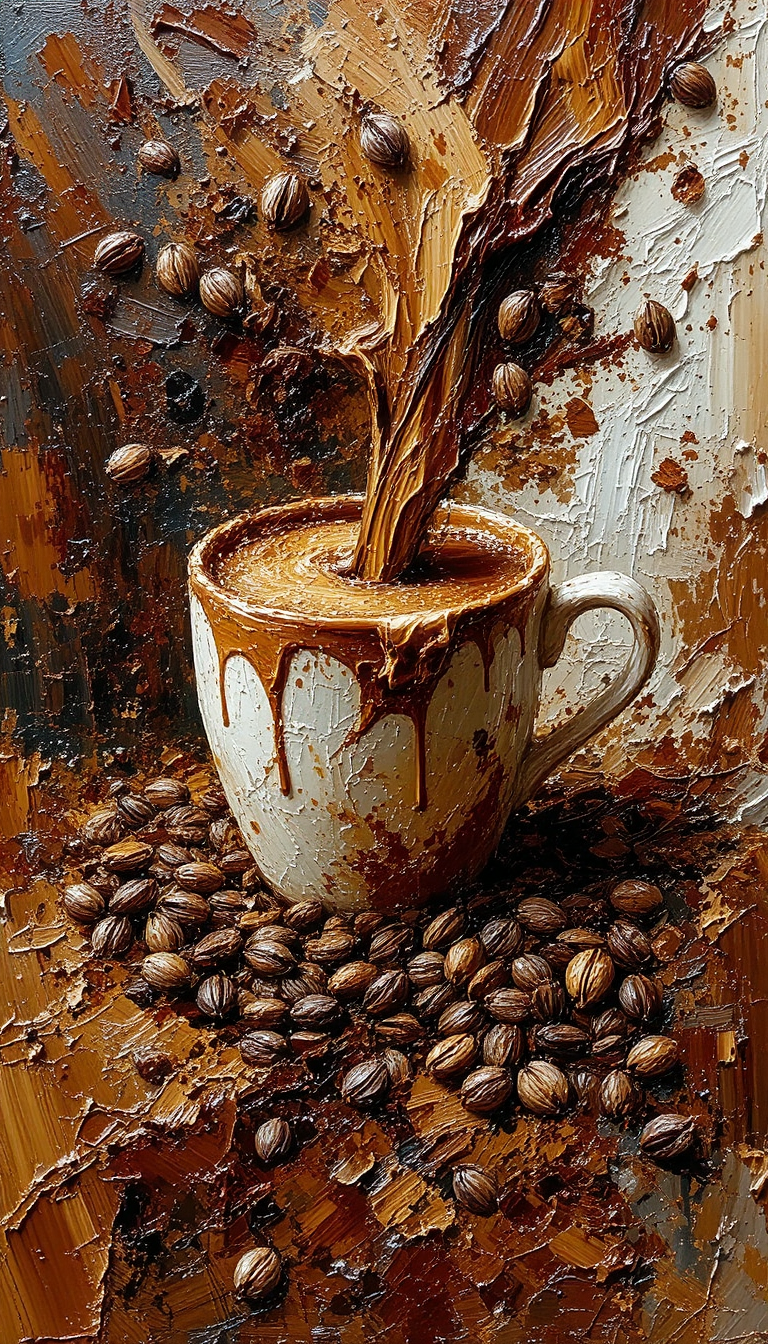 Coffee wallpaper, Coco Wallpaper, Iphone wallpaper, phone wallpaper, digital, background, free, late
