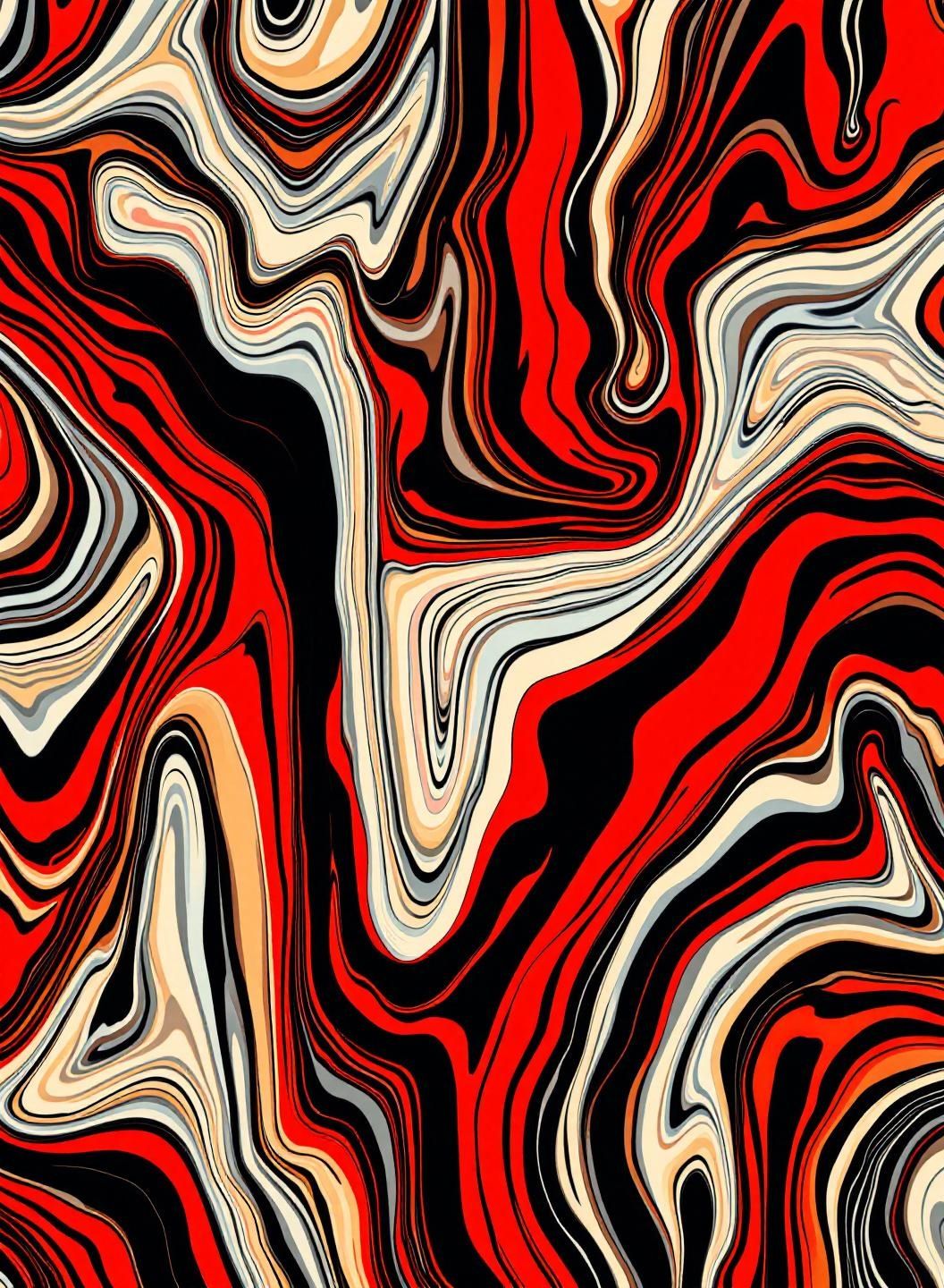 Creative Inspiration: Red and White Optical Illusion Pattern Ideas