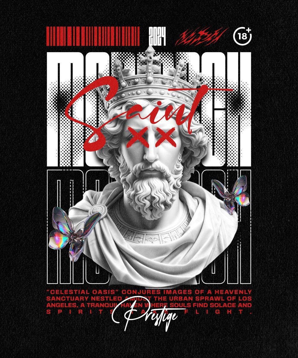 Customizable Monarch T-Shirt Design Template