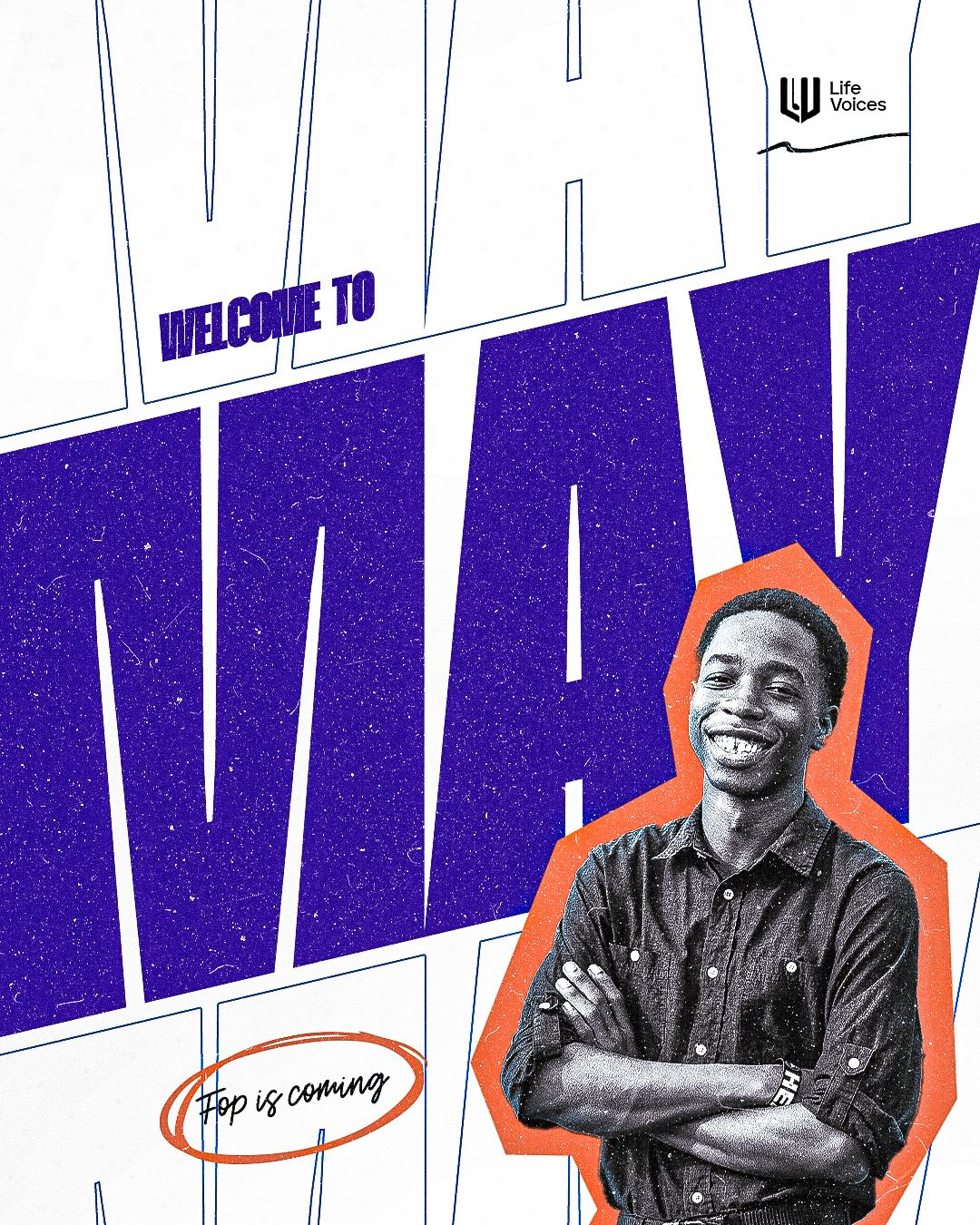 New month flyer design for May