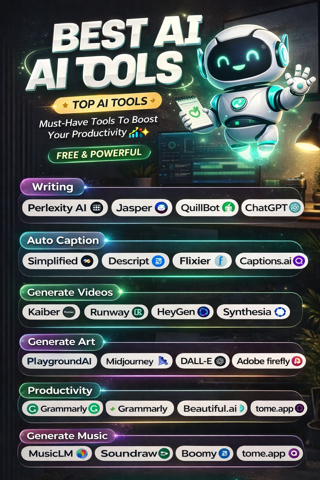 Best AI Tools Everyone Must Know in 2026 | Free & Powerful AI Apps