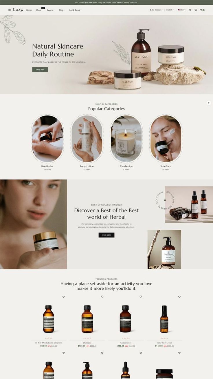GlowUp: Stunning Skincare Web Design by CIPHERSLAB for Radiant Skin