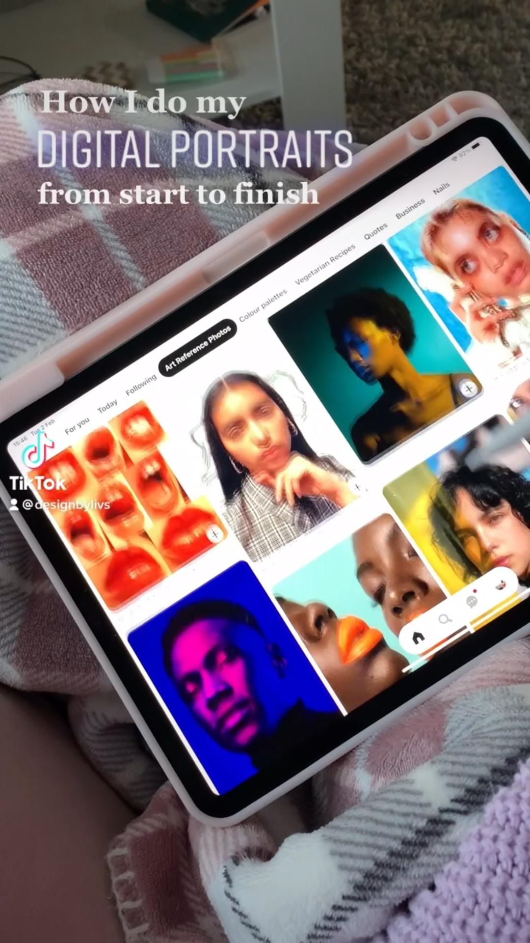 How I draw digital portraits from start to finish