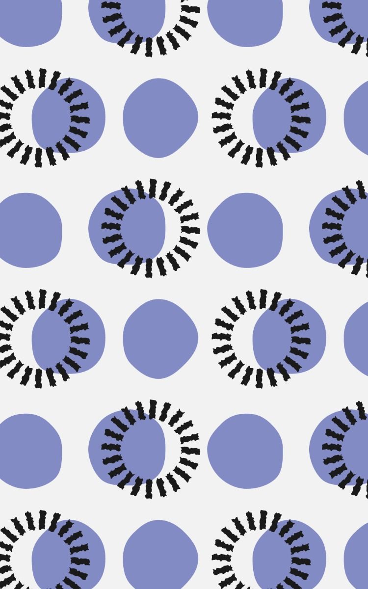 Circle abstract shapes vector seamless repeating pattern