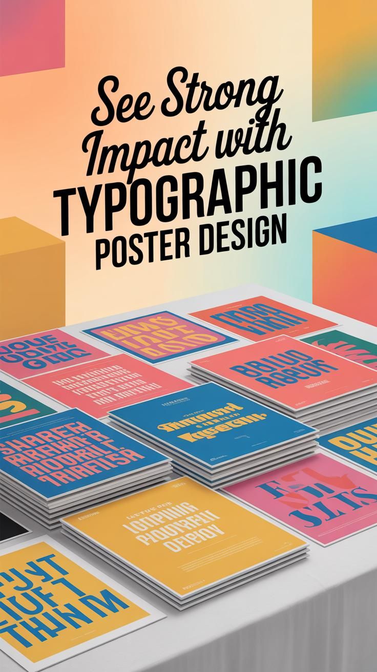 Bold Typography Poster Design For Marketing Impact Inspiration Typographie