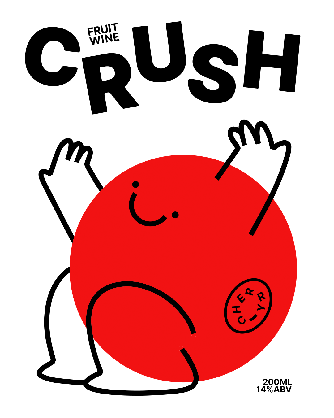 Brand Design for CRUSH – Canned Wine – Label Design