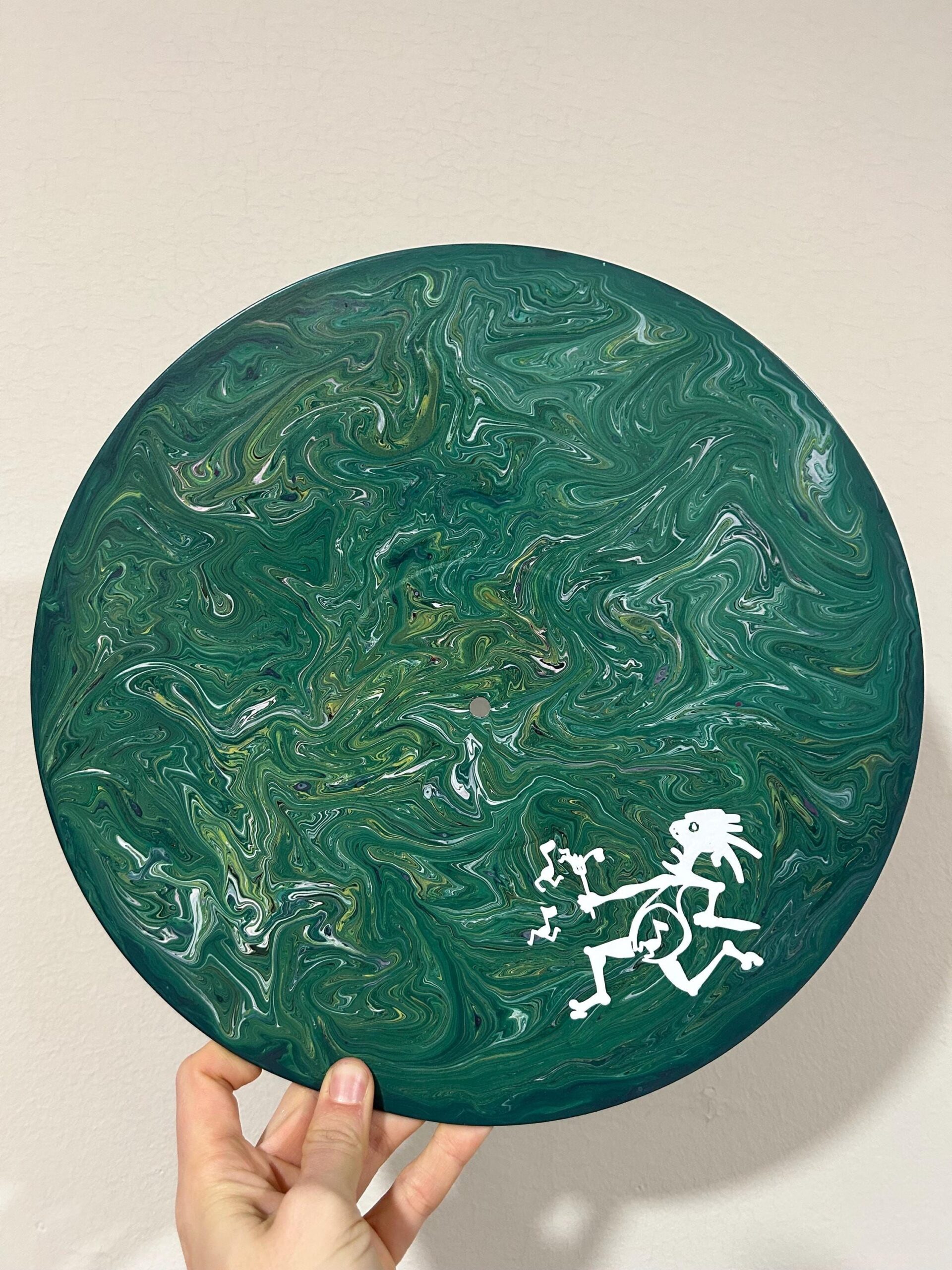 Fan de mangeur de notes panique généralisée | Décoration murale pour album de disques vinyle peinte recyclée | Cadeau de marchandise WSP WSMFP