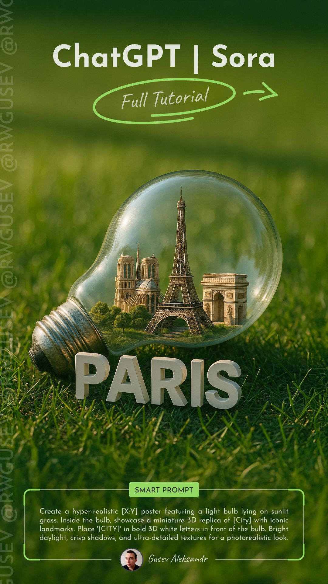 ChatGPT & Sora | Fit your city inside a light bulb