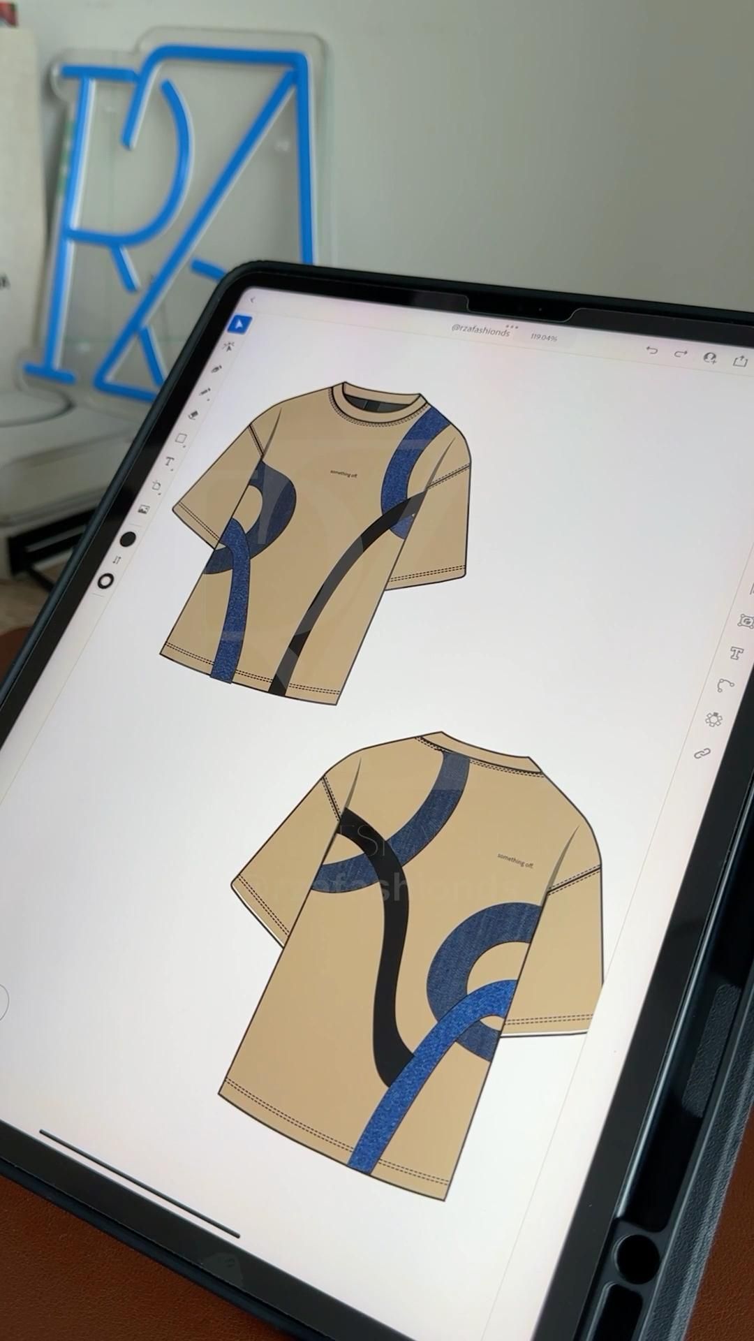 Fashion Design | Adobe Illustrator App | Instagram: @rzafashionds