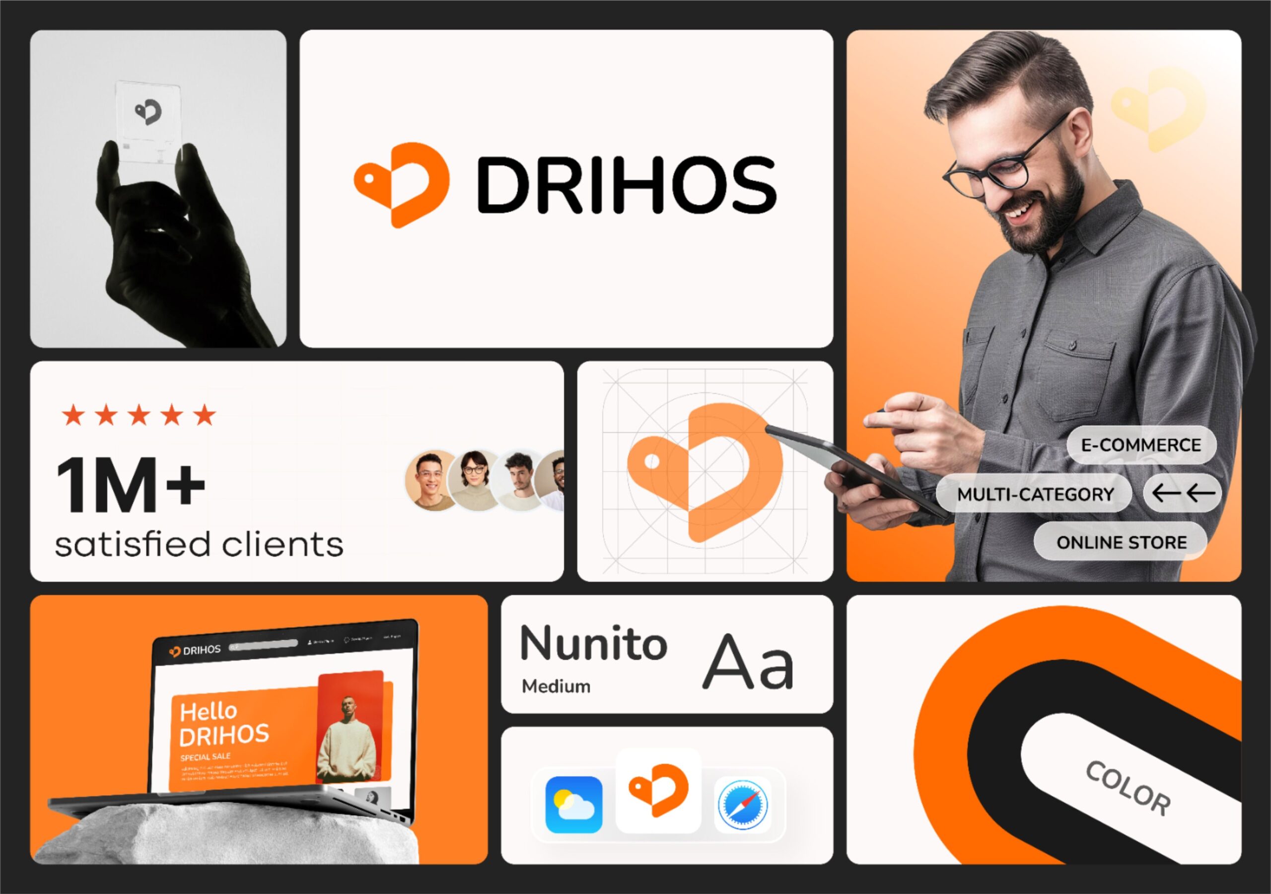 DRIHOS – Modern E-commerce Brand Identity & UI Design