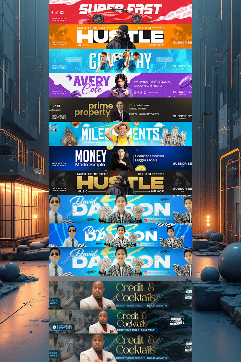 Level Up Your Channel with Custom YouTube Banners & Facebook Covers