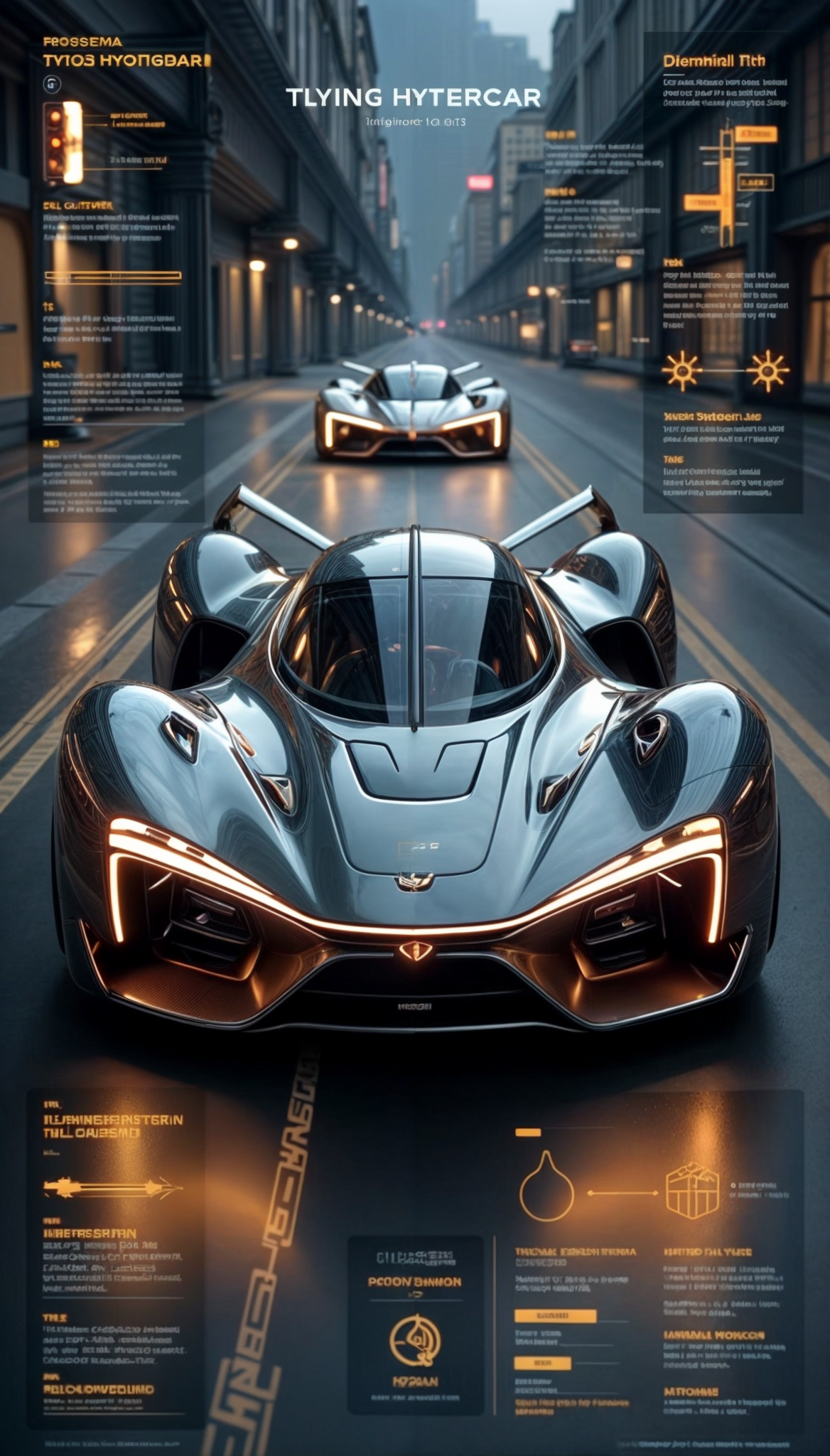 Póster Gráfico – Coches de Lujo AI