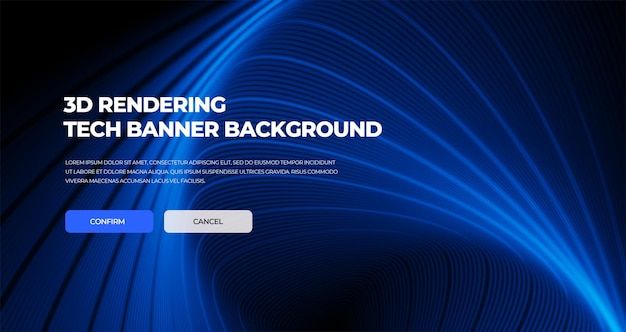 Abstract website scifi tech banner background | Premium PSD