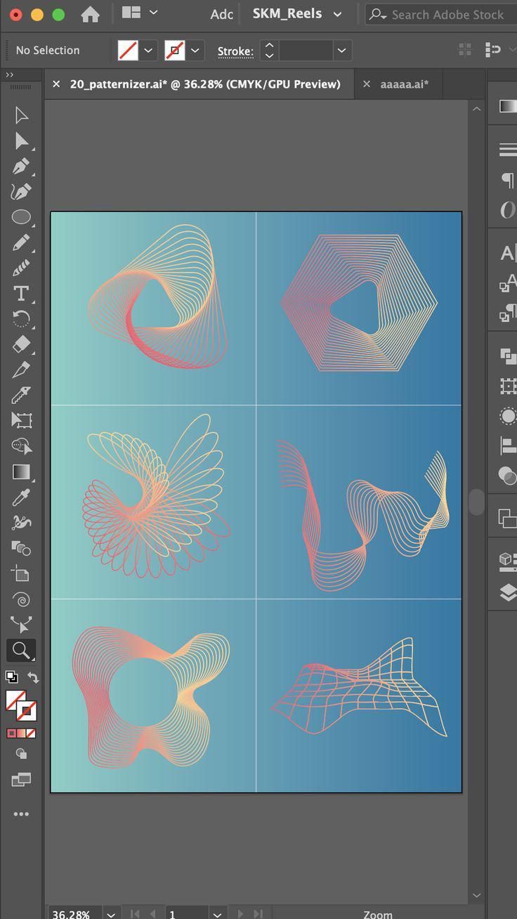 Pattern making in illustrator is a skill in graphic designing