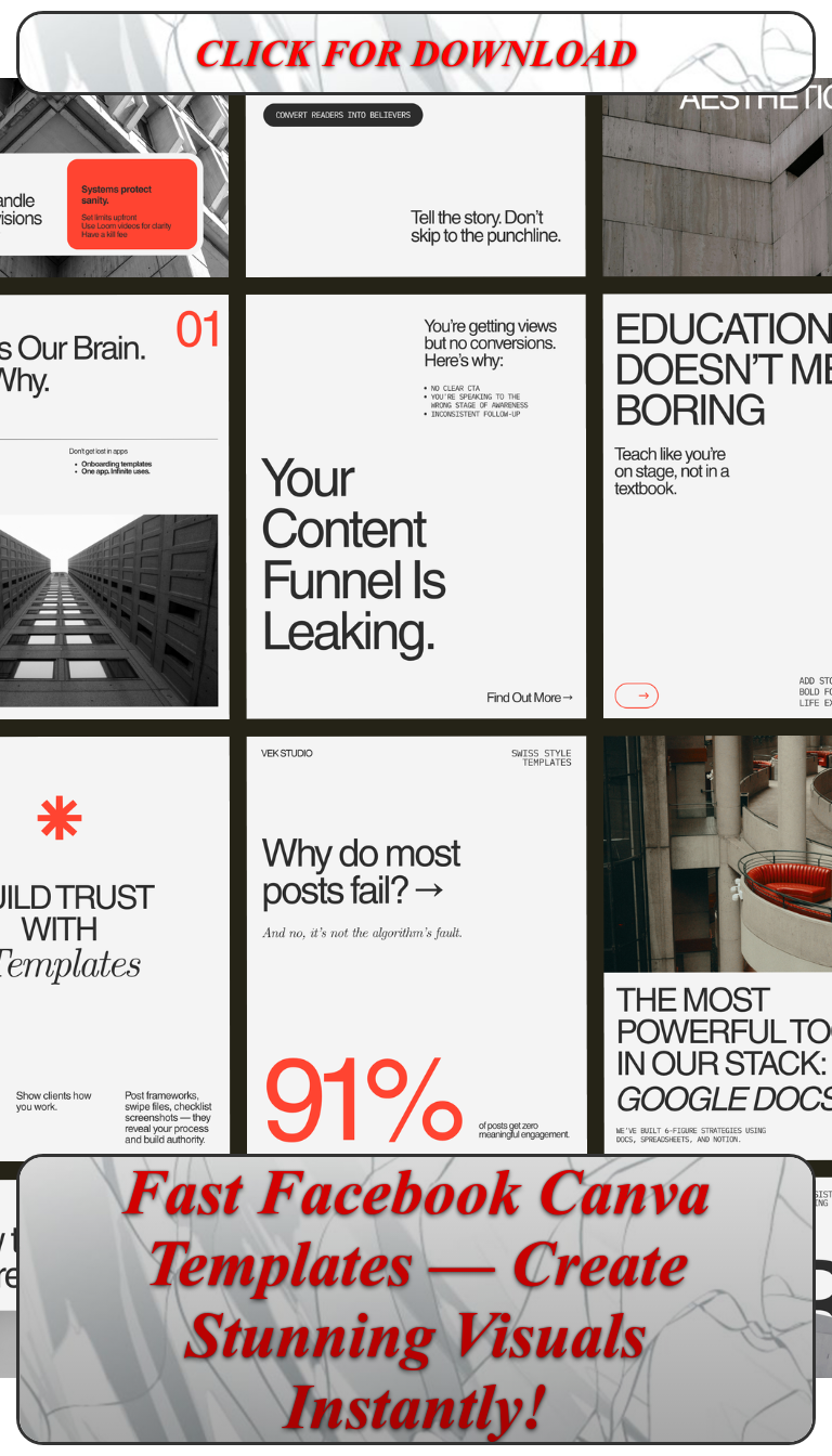 Boost Your Facebook Ads with Ready-to-Use Canva Templates – Save Time Now!