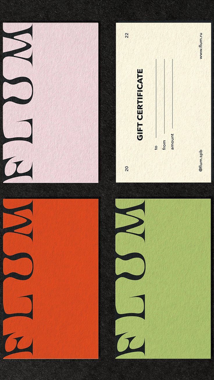 FLUM clothing brand identity by Anna Kononova