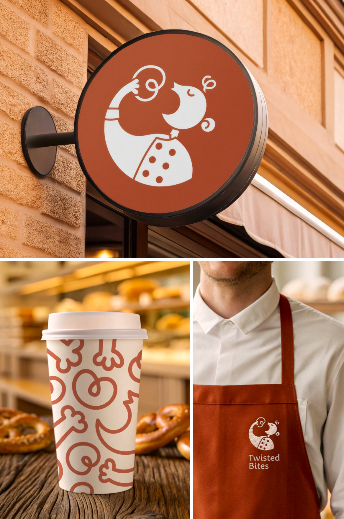 Pretzel Bakery Logo and Brand Identity Design | Logotype, Logo & Branding