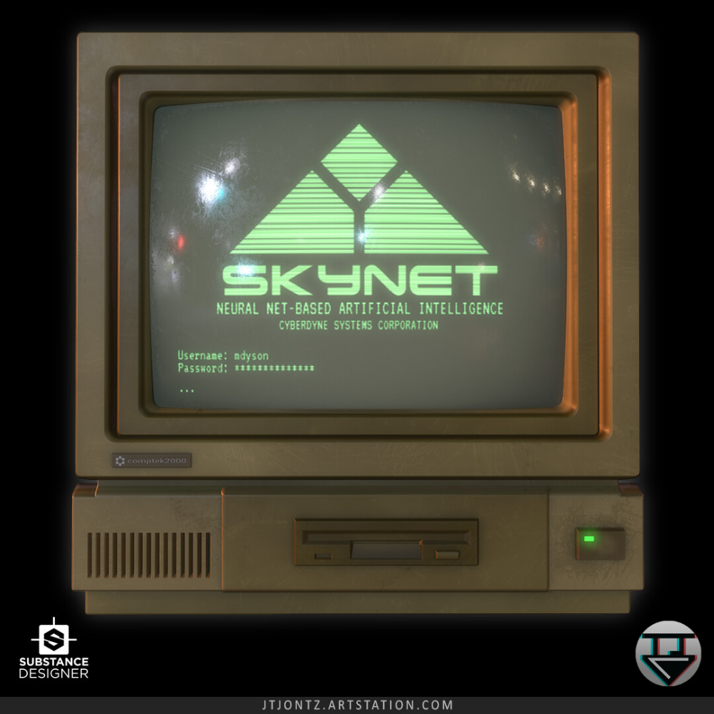 1980s CRT Monitor – Substance Designer, Ty Jontz