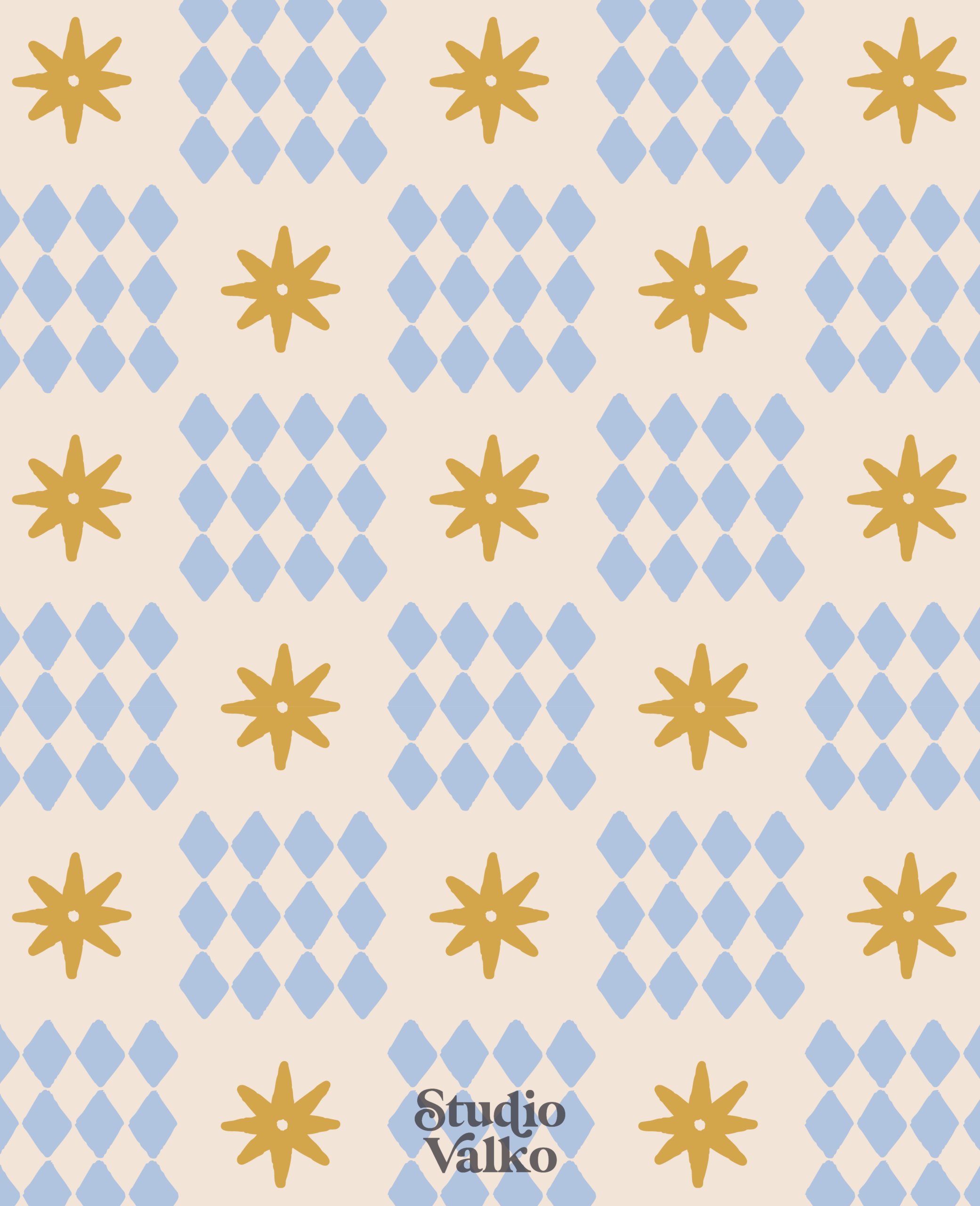 Scandinavian Stars – Blue and Yellow