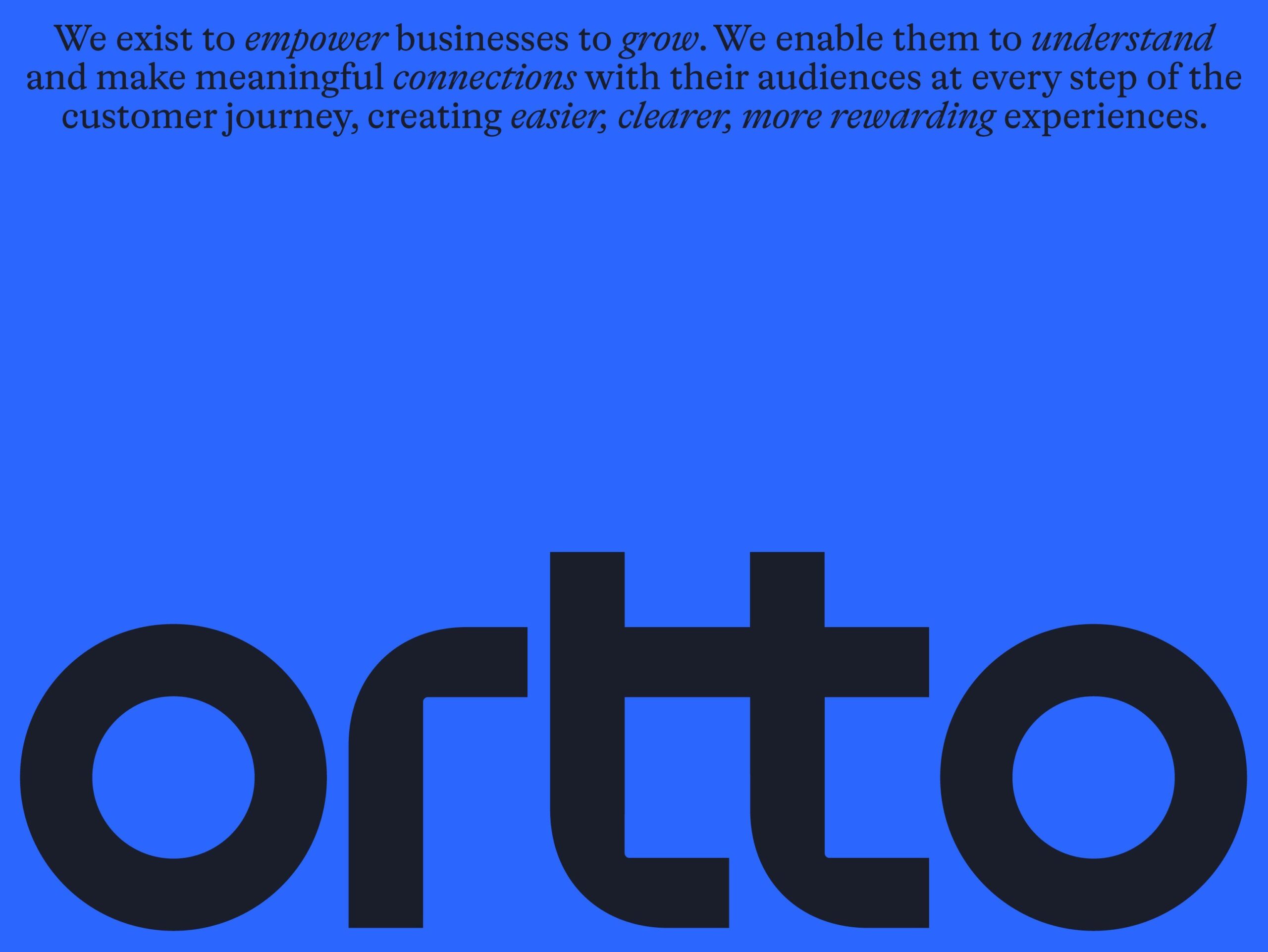 New Brand Identity for Ortto by Christopher Doyle & Co. — BP&O